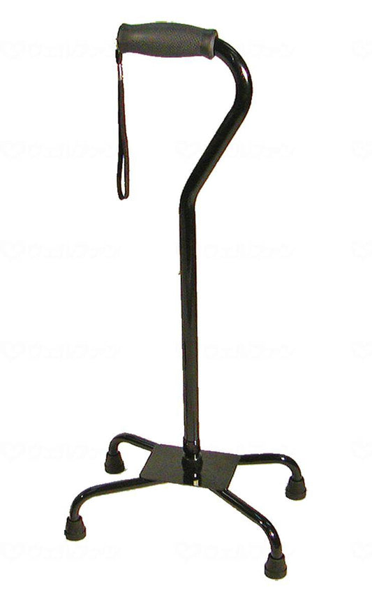 Wellcare Bankmore 4-point cane, black, L