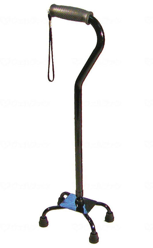 Wellcare Bankmore Four-Point Cane, Black, S