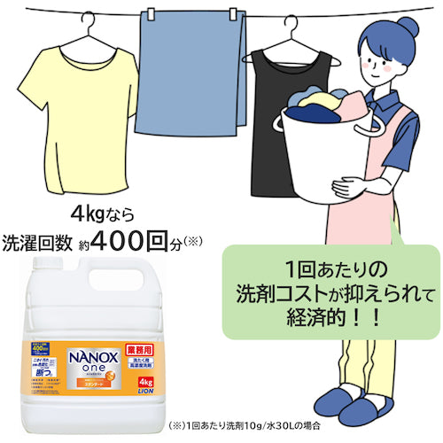 ライオン　ＮＡＮＯＸｏｎｅスタンダード４キログラム　HENOSG4　1 本