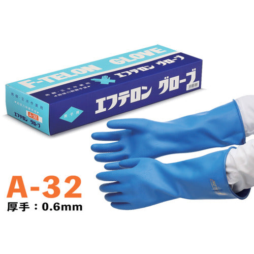 ＫＯＫＵＧＯ　超強力耐酸手袋　エフテロングローブ　Ａ−３２　　A-32 　1 双