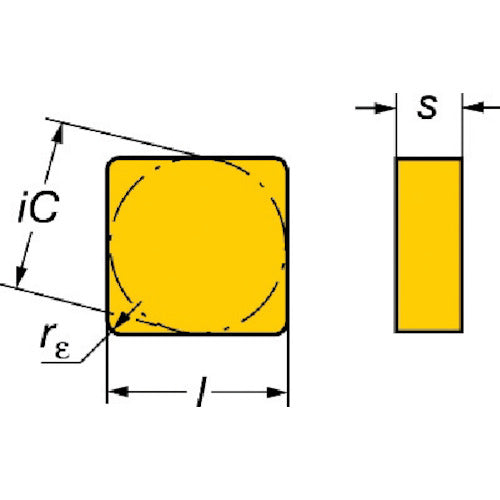 サンドビック　Ｔ−Ｍａｘ　旋削用セラミックネガチップ（６１０）　６７０　SNGN 12 04 16T01020　10 個