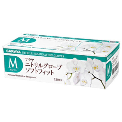 사라야 니트릴 장갑 SF 250 매 화이트 M 50986 1 상자