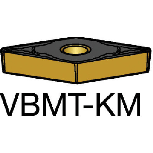 サンドビック　コロターン１０７　旋削用ポジチップ（１２０）　３００５　VBMT 16 04 08-KM　10 個