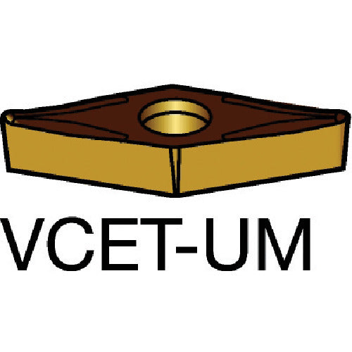 サンドビック　コロターン１０７　旋削用ポジチップ（１３０）　１１２５　VCET 11 03 02-UM　10 個