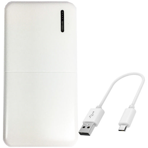 岡潮　ＵＳＢモバイルバッテリー１０，０００ｍＡｈ　（ＵＳＢ−Ｃ／ｍｉｃｒｏＵＳＢ）　6151　1 個