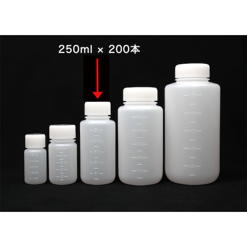 KOKUGO JK-Bottle Wide Mouth White 250ml 101-2020302 1 bottle