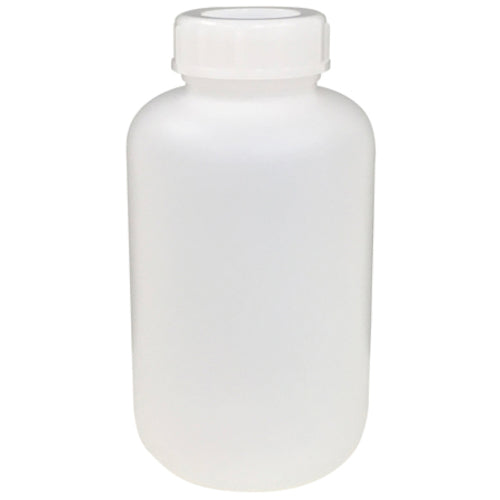 KOKUGO PE Wide Mouth Bottle, White, 1L, 101-5840602, 1 bottle