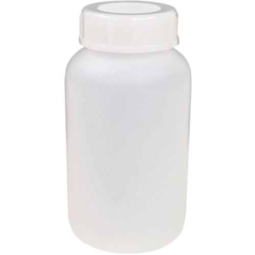KOKUGO PE Wide Mouth Bottle, White, 500ml, 101-5840502, 1 bottle