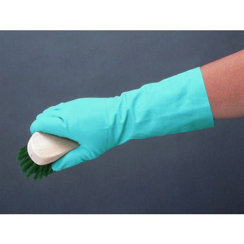 SHOWA Nitrile Rubber Gloves No. 138 Thin Nitrile Rubber Gloves Green Size L No. 138-LG 1 Pair