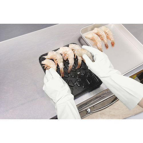 SHOWA Nitrile Rubber Gloves Bulk Purchase Simple Packaging Nitrile Rubber Gloves Thin 10 Pairs White Medium Size NO138-MW10P 1 Bag