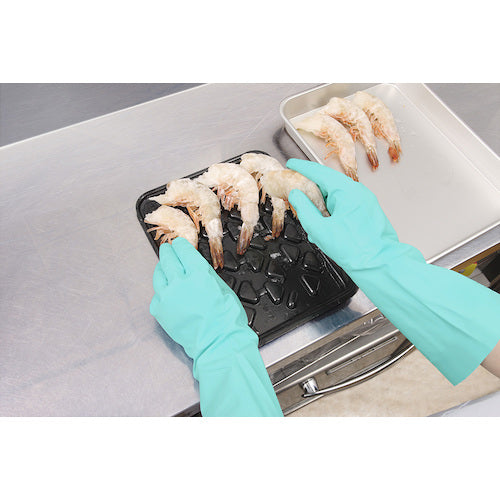 SHOWA Nitrile Rubber Gloves Bulk Purchase Simple Packaging Nitrile Rubber Gloves Thin 10 Pairs Green Medium Size NO138-MG10P 1 Bag