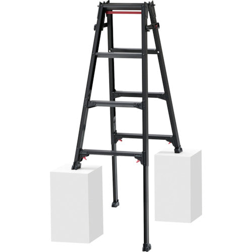 하세가와 다리 신축식 알루미늄 사다리 겸용 각립 RYZLB형 4단 RYZLB-12 1대