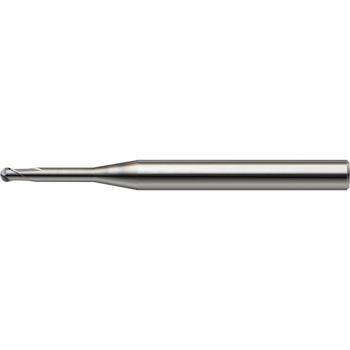 Union Tool UTWCOAT 2-blade long neck ball end mill CWLB ball radius R1 x effective length 6 x blade length 1.6 x neck diameter 1.98 x total length 45 CWLB2020-060 1 piece