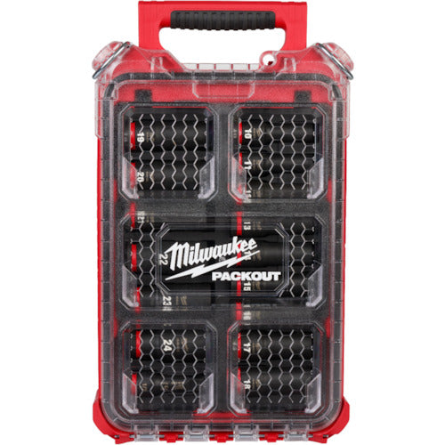 ｍｉｌｗａｕｋｅｅ　ＳＨＯＣＫＷＡＶＥ　ＩＭＰＡＣＴ　ＤＵＴＹ　ディープインパクトソケット　１／２インチ（１２．７ｍｍ）角　１６ＰＣＳ　ＰＡＣＫＯＵＴセット　49-66-6803　1 個