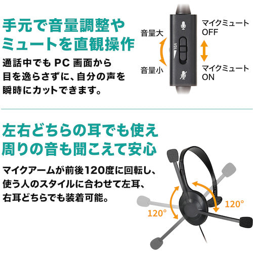 オーディオテクニカ　ＵＳＢヘッドセット　ATH-101USB　1 個