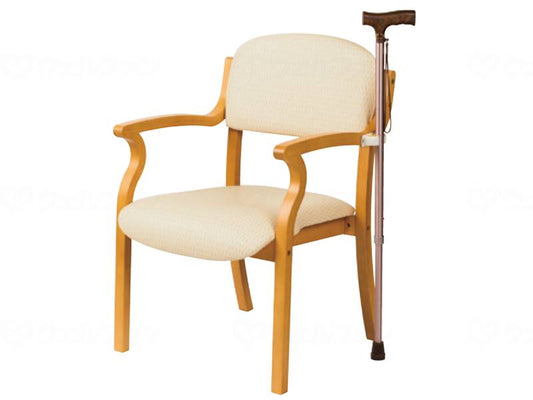 Office Lab Luck Touch Chair Light Ivory Brown Frame
