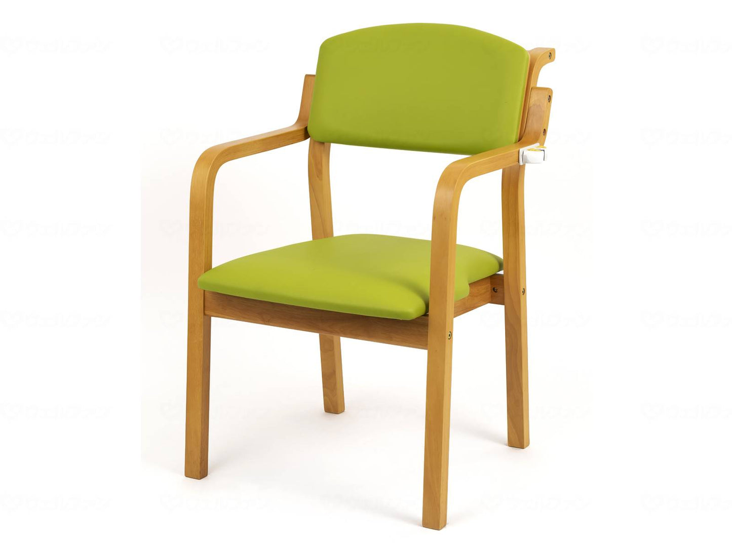 Office Lab Econo Chair Woody Anti-Virus Coating Natural Frame/Green