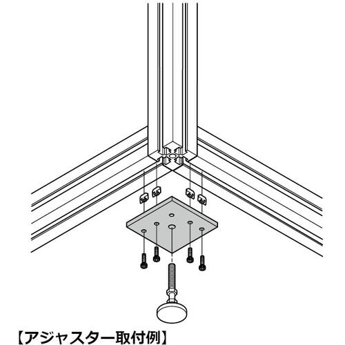 ＳＵＧＡＴＳＵＮＥ　（２００１４０４５６）ＡＳ−ＡＪ−Ｍ１２脚端ベース　AS-AJ-M12　1 個