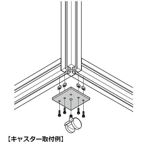 ＳＵＧＡＴＳＵＮＥ　（２００１４０４５６）ＡＳ−ＡＪ−Ｍ１２脚端ベース　AS-AJ-M12　1 個