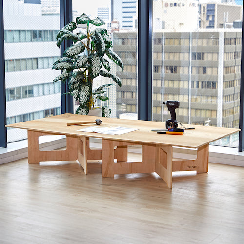 TRUSCCO 페케 대 이지 워크 스탠드 1800mm×900mm×높이 350mm EASYLEG-35180SET 1조