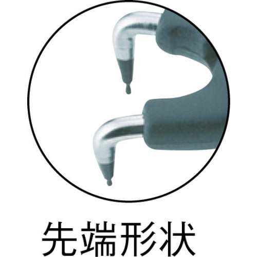 HAZET 스냅 링 플라이어 (홀용) 손톱 끝 직경 0.9mm 1845D-8 1 丁