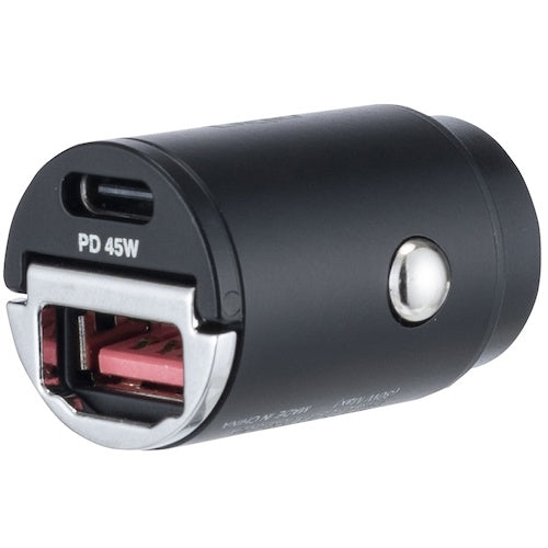 나카바야시 USB 충전기 45 W PD 충전 대응 TypC1P+USBA1P 카차저 블랙 JYU-DCU03BK 1개