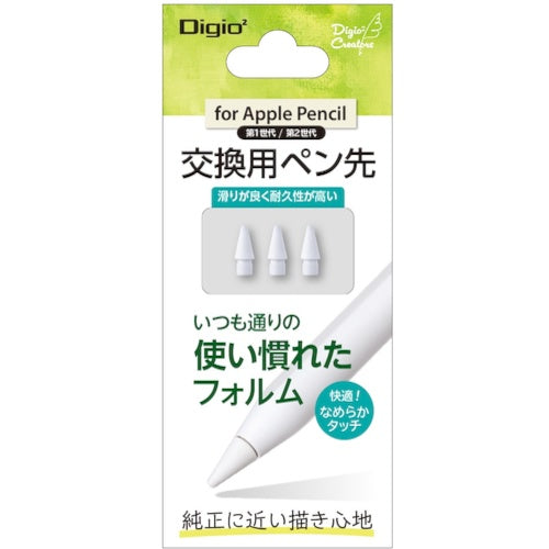 나카바야시 터치펜 애플 펜슬 교환용 펜촉 화이트 TPEN-PS01 1개