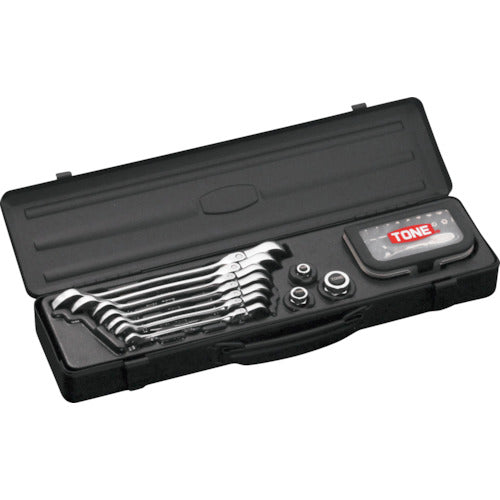 TONE Swinging Quick Ratchet Wrench Bit Ratchet Set RMFQ700BRBK 1 S