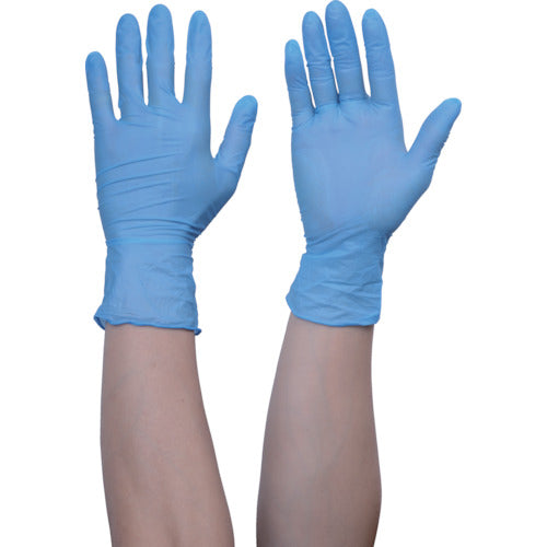 TRUSCO bulk purchase disposable nitrile gloves TG work 0.10 powder-free blue L 100 pieces 10 boxes TGNN10BL10P 1 S