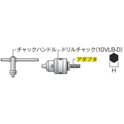 ＨｉＫＯＫＩ　ドリルチャックアダプタ　996194　1 個