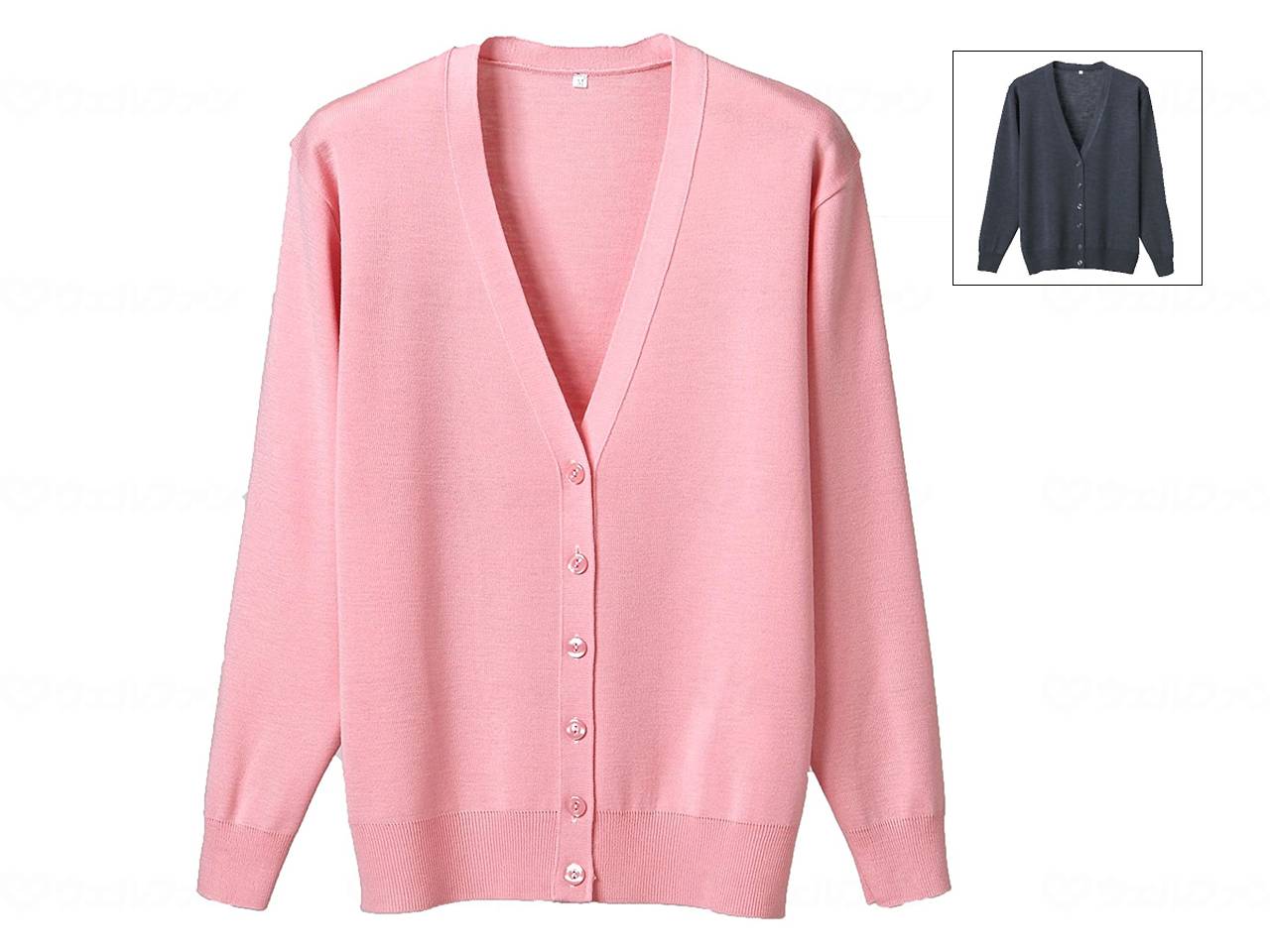 Dephase anti-pilling long sleeve cardigan, gray, S