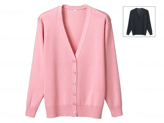 Dephase anti-pilling long sleeve cardigan, black, S