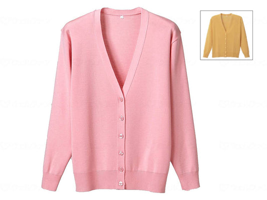 Dephase Anti-pilling Long Sleeve Cardigan, Masterd Yellow, S