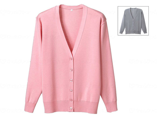 Dephase anti-pilling long sleeve cardigan, light gray, S