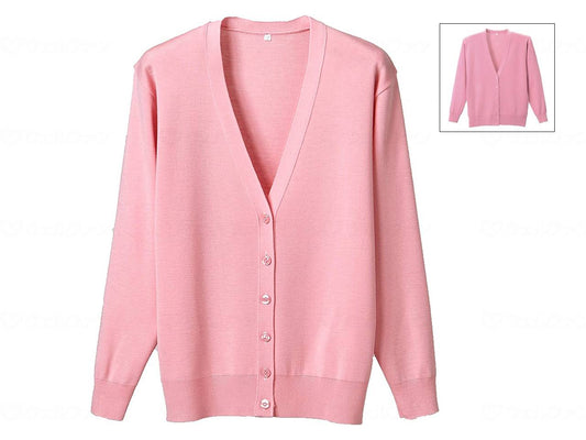 Dephase Anti-pilling Long Sleeve Cardigan Rose Pink S