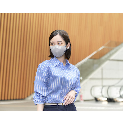 ＩＲＩＳ　２００９７６　デイリーフィットマスク　フィルタープラス　ふつう　２０枚入　ニュアンスグレー×ナイトブルー　RN-H20SUG　1 箱