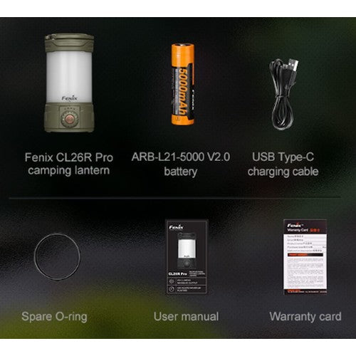 FENIX 충전식 LED 랜턴 라이트 CL26R PRO CL26R PRO 1개
