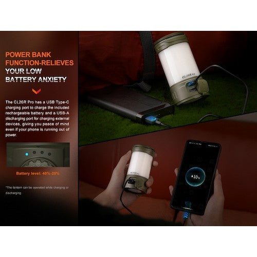 FENIX 충전식 LED 랜턴 라이트 CL26R PRO CL26R PRO 1개