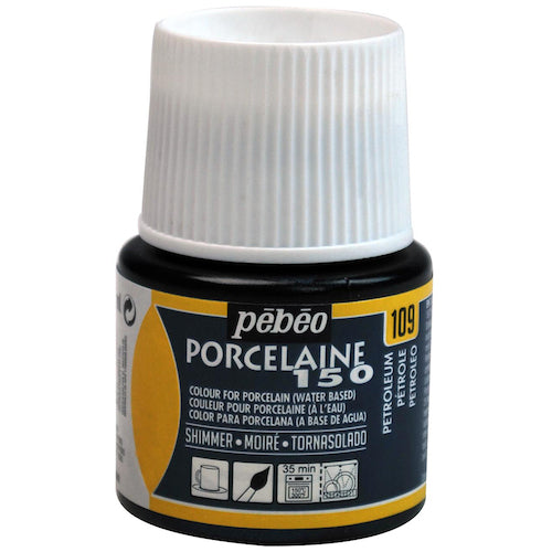 Pebeo Porcelain 150 Shimmer Shimmer Petroleum 109 024109 1 piece