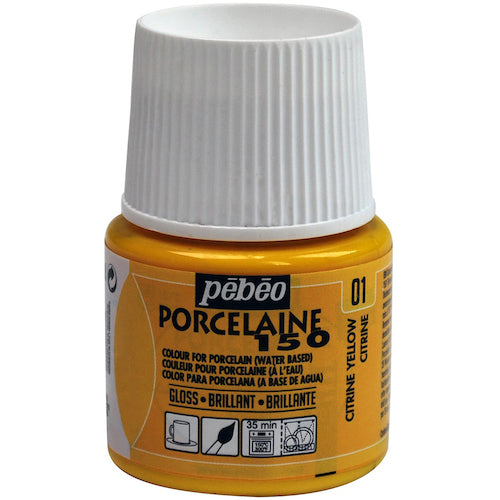 Pebeo Porcelain 150 Citron Yellow 01 024001 1 piece