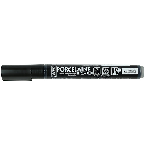 Pebeo Porcelain 150 Marker (1.2mm) Anthracite Black 09 002009 1 piece