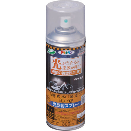 アサヒペン　光反射スプレー　３００ＭＬ　白　501493　1 本