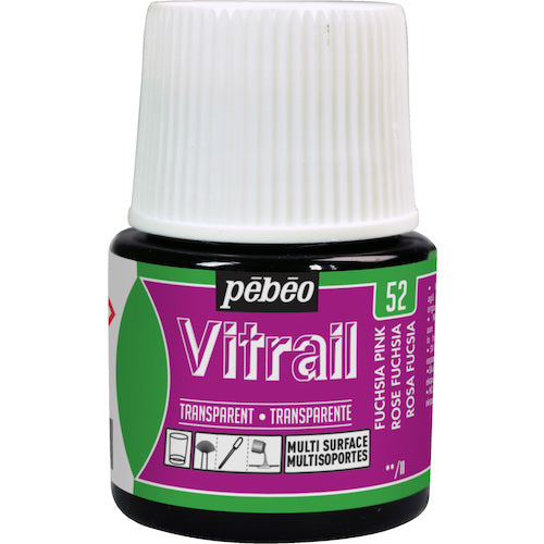 Pebeo Vitrail 45ml No.52 Fuchsia Pink 050052 1 piece