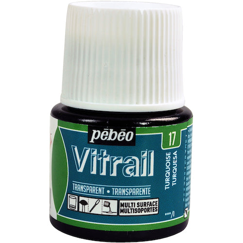 Pebeo Vitrail 45ml No. 17 Turquoise 050017 1 piece