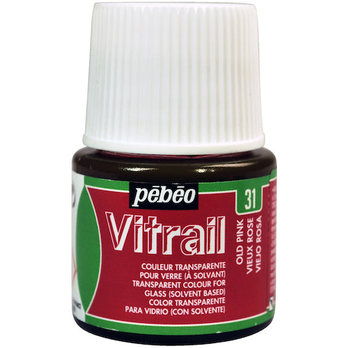 Pebeo Vitrail 45ml No. 31 Old Pink 050031 1 piece