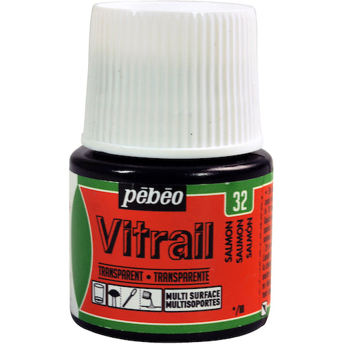 Pebeo Vitrail 45ml No. 32 Salmon 050032 1 piece