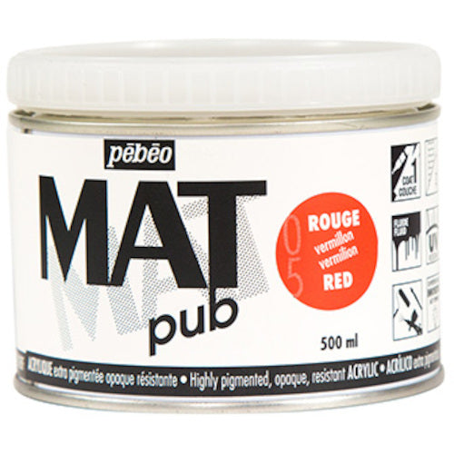 ペベオ　マットピュブ　５００ｍｌ　ＮＯ．０５　バーミリオンレッド　257005　1 本