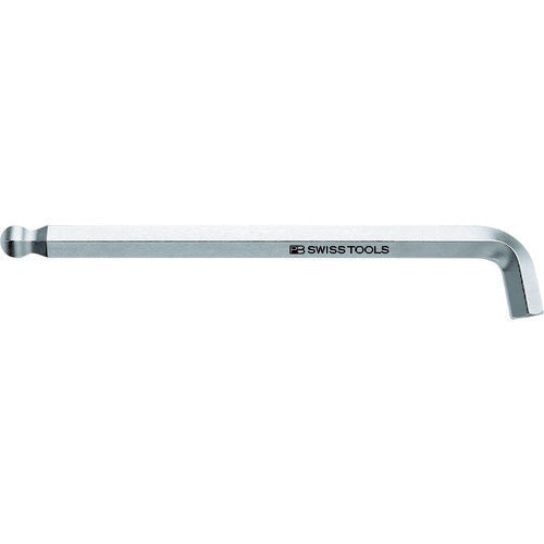 PB Swiss Tools Short Head Ball Hexagonal Wrench, Diagonal Dimension 6, Total Length 100, 2212-6, 1 Piece