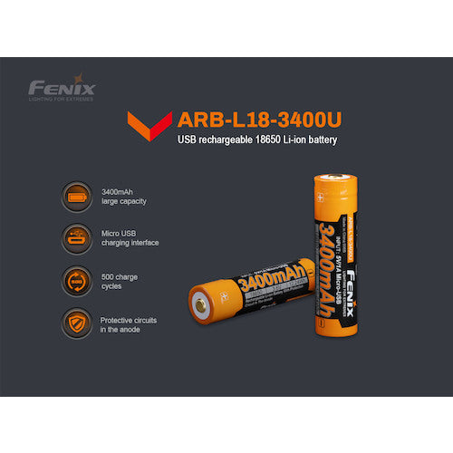 ＦＥＮＩＸ　リチウムイオン専用充電電池　ＡＲＢ−Ｌ１８−３４００Ｕ　ARB-L18-3400U　1 個