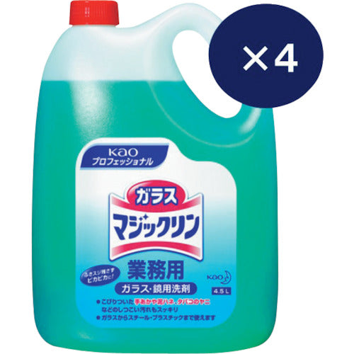 Ｋａｏ　【取り扱い不可】業務用ガラスマジックリン　４．５Ｌ×４　まとめ買いセット２０２３　505767SET-2023　1 Ｓ